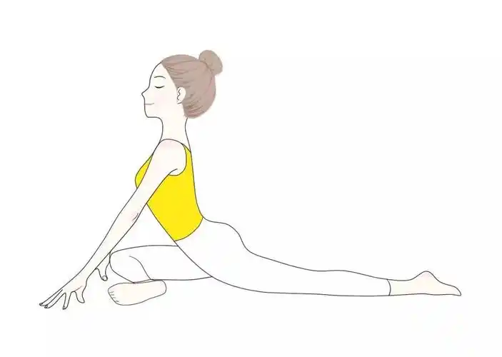 注意事项--- 保持大腿肌肉上提收紧 提臀 ---益处--- 拉伸髋部